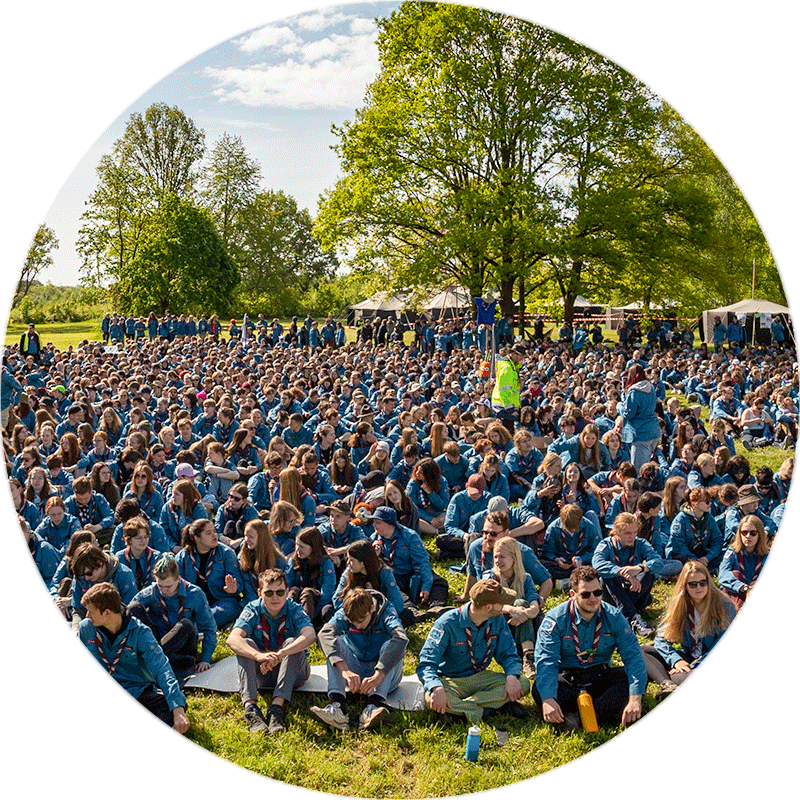 Jamboree Kontimngentslager mit 2.2000 Pfadfinder*innen